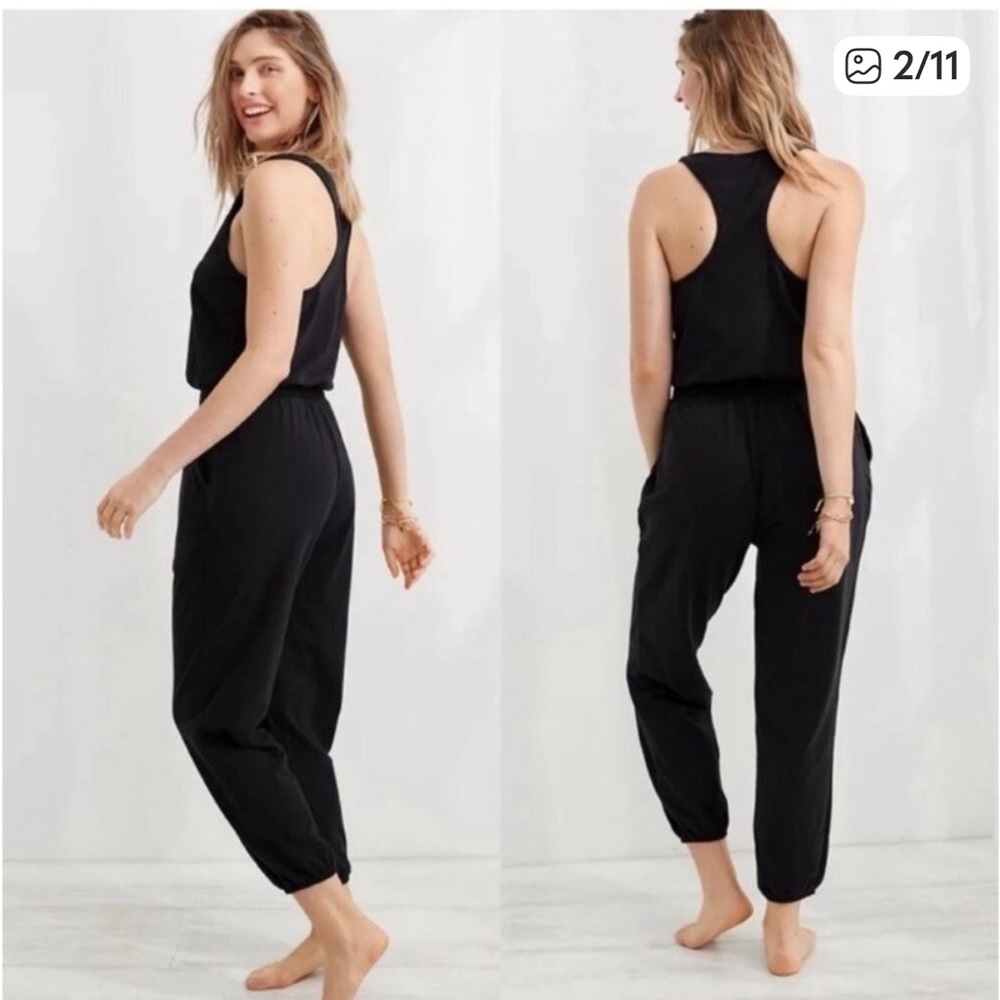 aerie Black Racerback Tank